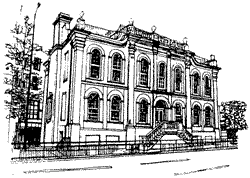 Line drawing of Bradmore House
