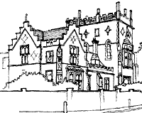Line drawing of the Castle Club