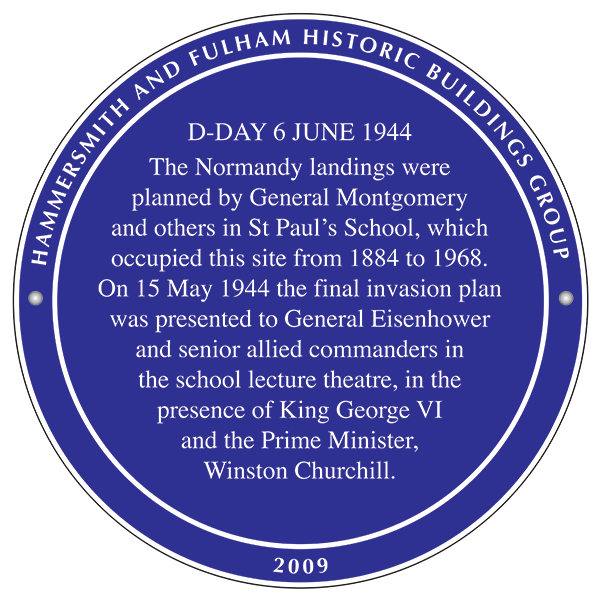 D Day 6 June 1944 plaque