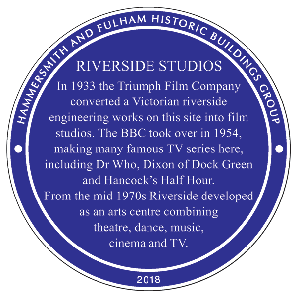 Riverside Studios plaque
